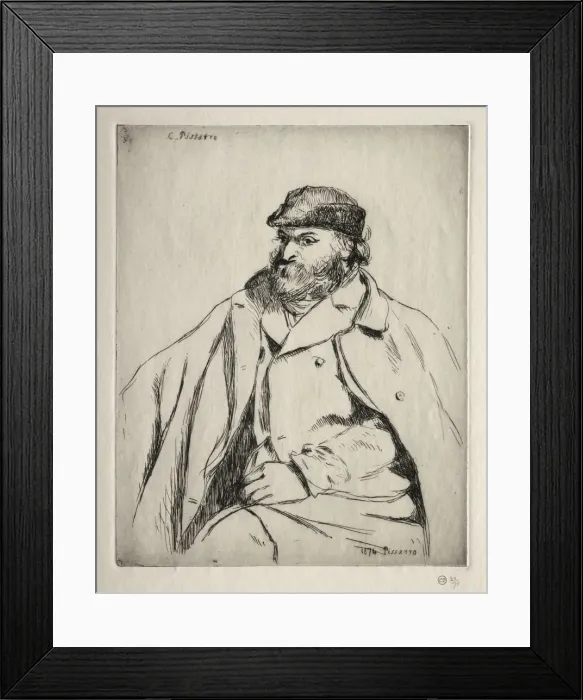 Framed Print : Paul Cezanne, 1874. Creator: Camille Pissarro (French, 1830-1903) Framed Print : Paul Cezanne, 1874. Creator: Camille Pissarro (French, 1830-1903)