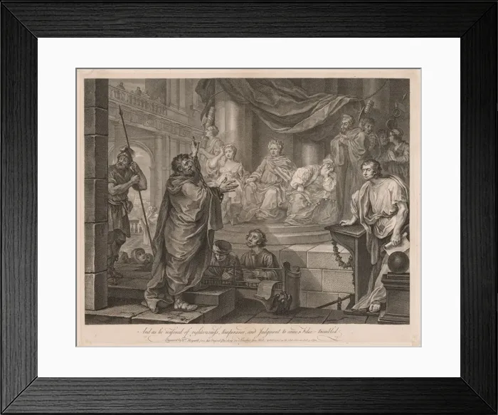 Framed Print : Paul before Felix (Large Plate), 1752. Creator: William Hogarth (British, 1697-1764) Framed Print : Paul before Felix (Large Plate), 1752. Creator: William Hogarth (British, 1697-1764)