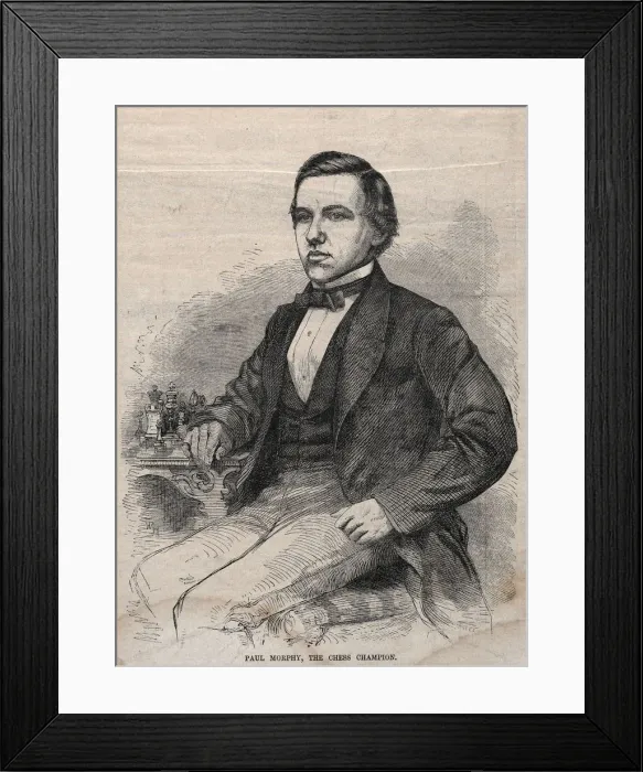 Framed Print : Paul Morphy, The Chess Champion, 1859. Creator: Winslow Homer (American, 1836-1910) Framed Print : Paul Morphy, The Chess Champion, 1859. Creator: Winslow Homer (American, 1836-1910)