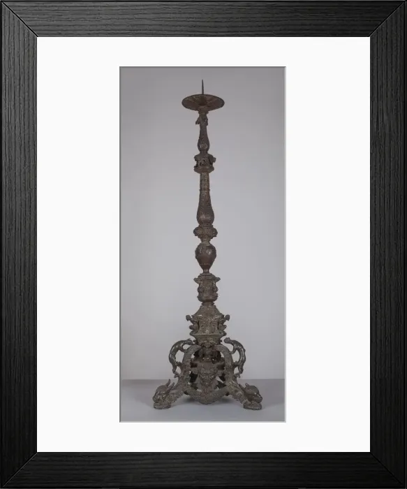 Framed Print : Paschal Candlestick, c. 1525-1550. Creator: Unknown