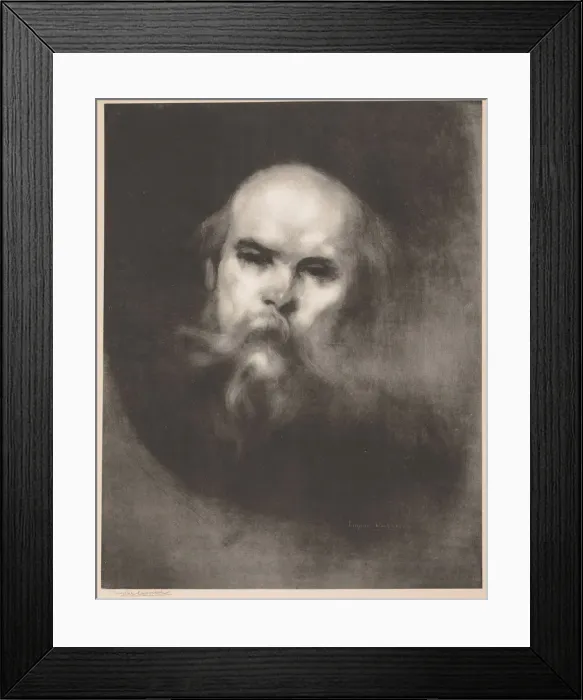 Framed Print : Paul Verlaine, 1896. Creator: Eugene Carriere (French, 1849-1906); Lemercier Framed Print : Paul Verlaine, 1896. Creator: Eugene Carriere (French, 1849-1906); Lemercier