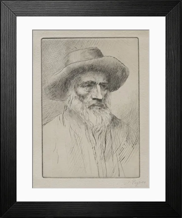 Framed Print : Paysan des Vosges. Creator: Alphonse Legros (French, 1837-1911) Framed Print : Paysan des Vosges. Creator: Alphonse Legros (French, 1837-1911)