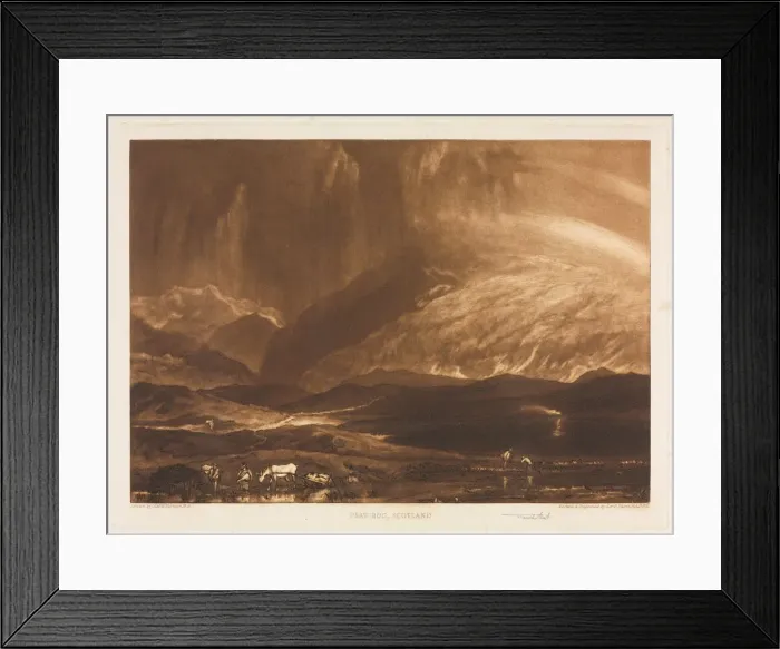 Framed Print : Peat Bog, Scotland, 1937. Creator: Frank Short (British, 1857-1945) Framed Print : Peat Bog, Scotland, 1937. Creator: Frank Short (British, 1857-1945)