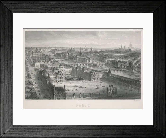 Framed Print : Paris. Creator: Adolphe Rouargue (French, 1810-1870) Framed Print : Paris. Creator: Adolphe Rouargue (French, 1810-1870)