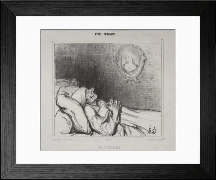 Framed Print : Parisian Types: Memories, 10 May 1840. Creator: Honore Daumier (French, 1808-1879); Aubert Framed Print : Parisian Types: Memories, 10 May 1840. Creator: Honore Daumier (French, 1808-1879); Aubert