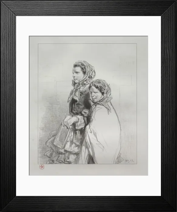 Framed Print : Par-ci, par-la: My Daughter has sung, 1854-1856. Creator: Paul Gavarni (French, 1804-1866) Framed Print : Par-ci, par-la: My Daughter has sung, 1854-1856. Creator: Paul Gavarni (French, 1804-1866)