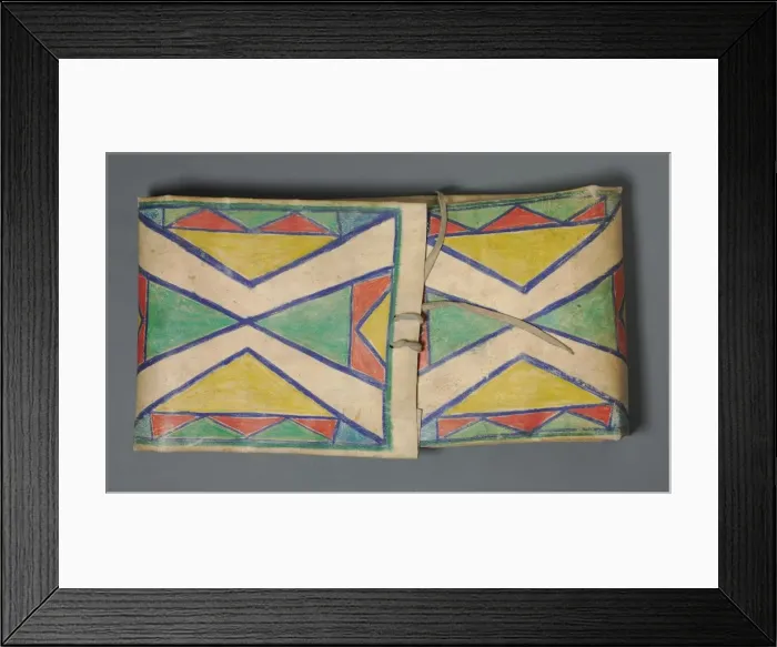 Framed Print : Parfleche, c. 1900. Creator: Unknown Framed Print : Parfleche, c. 1900. Creator: Unknown