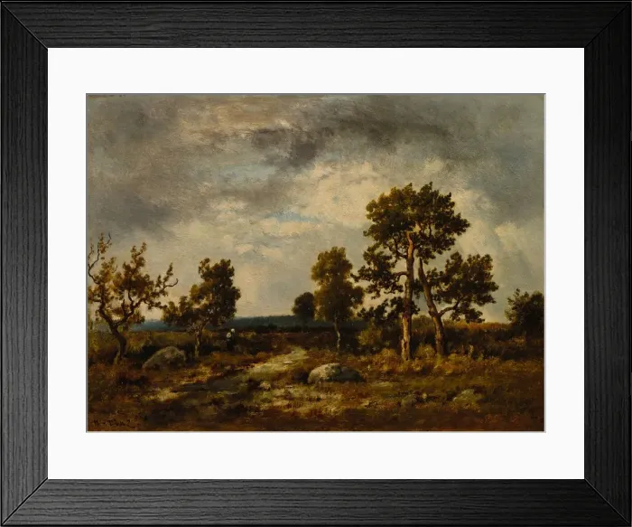 Framed Print : Path Near the Pond of Vipers, Fontainebleau Forest, c Framed Print : Path Near the Pond of Vipers, Fontainebleau Forest, c