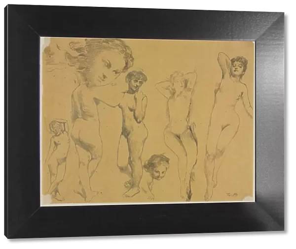 Studies of Female Nudes, c. 1895. Creator: Henri Fantin-Latour (French, 1836-1904)
