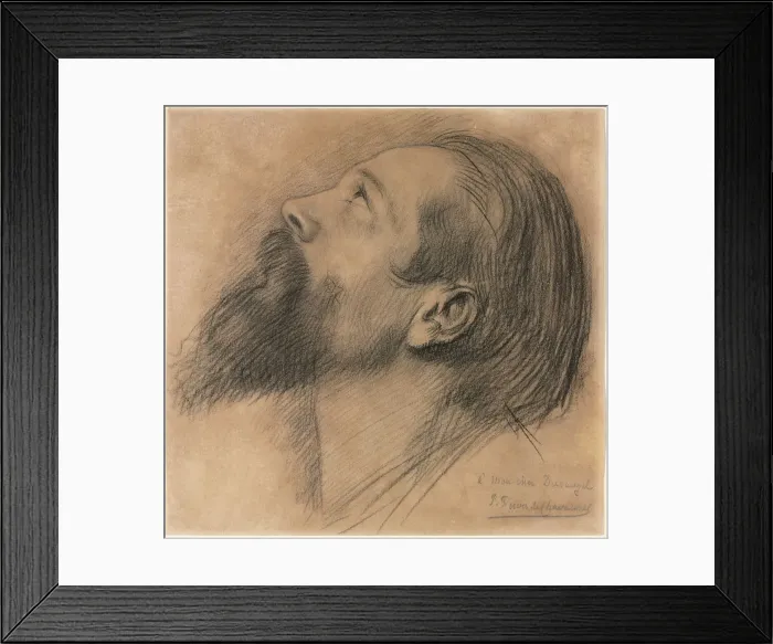 Framed Print : Study for the Frieze of Sainte Genevieve, 1800s. Creator: Pierre Puvis de Chavannes (French Framed Print : Study for the Frieze of Sainte Genevieve, 1800s. Creator: Pierre Puvis de Chavannes (French