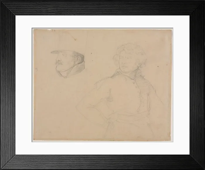 Framed Print : Study of Two Soldiers, 1818-1819. Creator: Theodore Gericault (French, 1791-1824) Framed Print : Study of Two Soldiers, 1818-1819. Creator: Theodore Gericault (French, 1791-1824)