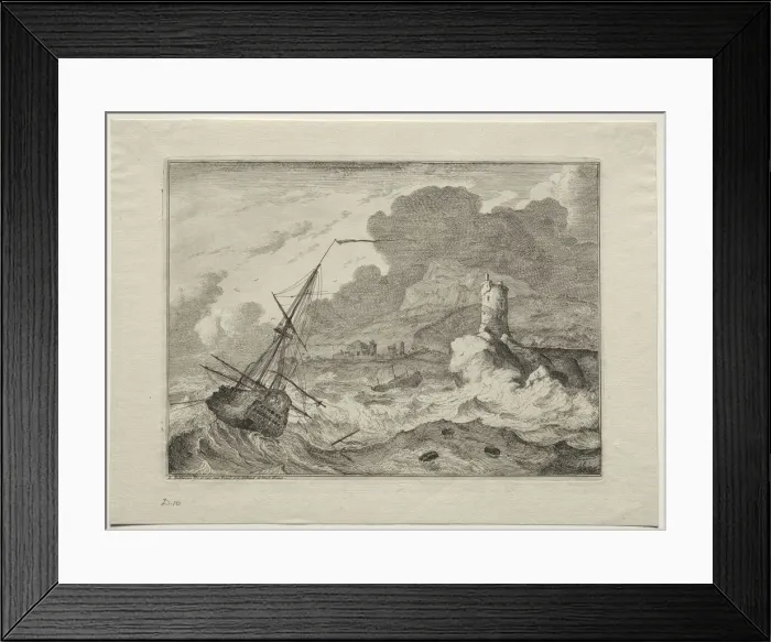 Framed Print : Storm at Sea, 1701. Creator: Ludolf Backhuysen (Dutch, 1631-1708); Ludolf Backhuysen (Dutch Framed Print : Storm at Sea, 1701. Creator: Ludolf Backhuysen (Dutch, 1631-1708); Ludolf Backhuysen (Dutch