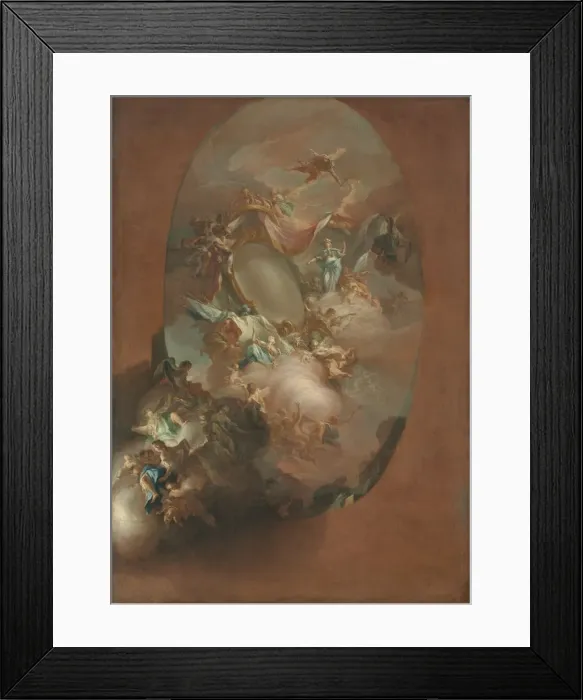Framed Print : Study for The Apotheosis of Ferdinand IV and Maria Carolina, King and Queen Framed Print : Study for The Apotheosis of Ferdinand IV and Maria Carolina, King and Queen