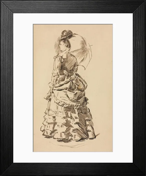 Framed Print : Study for Mind and Matter. Creator: Charles Samuel Keene (British, 1823-1891) Framed Print : Study for Mind and Matter. Creator: Charles Samuel Keene (British, 1823-1891)
