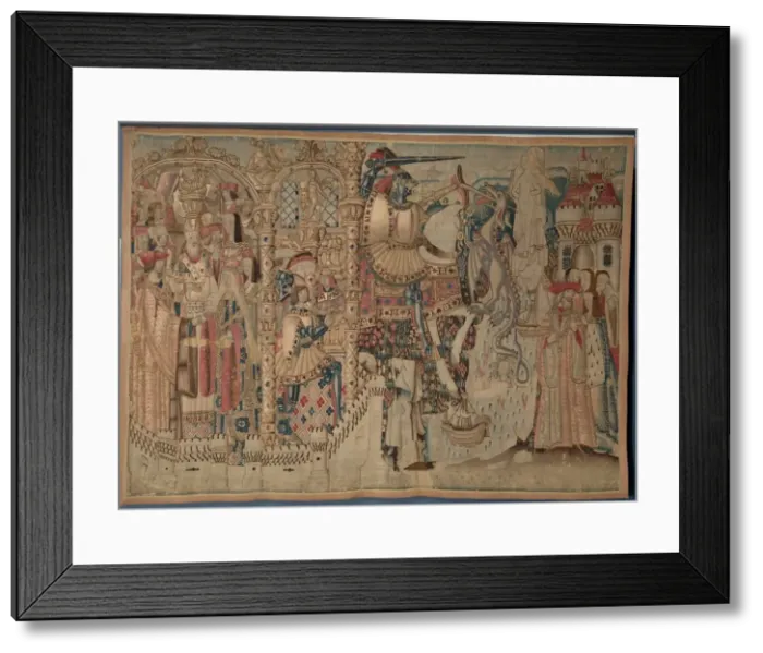 Framed Print : Story of Perseus and Andromeda, early 1500s. Creator: Unknown Framed Print : Story of Perseus and Andromeda, early 1500s. Creator: Unknown