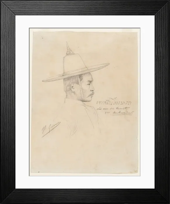 Framed Print : Study for The Reception of the Siamese Ambassadors at Fontainebleau, 1861-1864 Framed Print : Study for The Reception of the Siamese Ambassadors at Fontainebleau, 1861-1864
