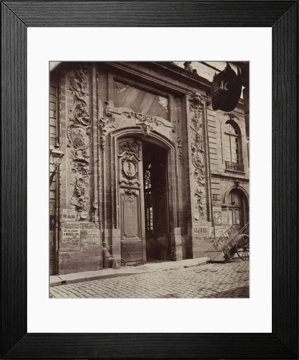 Framed Print : Street in Dijon, before 1870. Creator: Unidentified Photographer Framed Print : Street in Dijon, before 1870. Creator: Unidentified Photographer