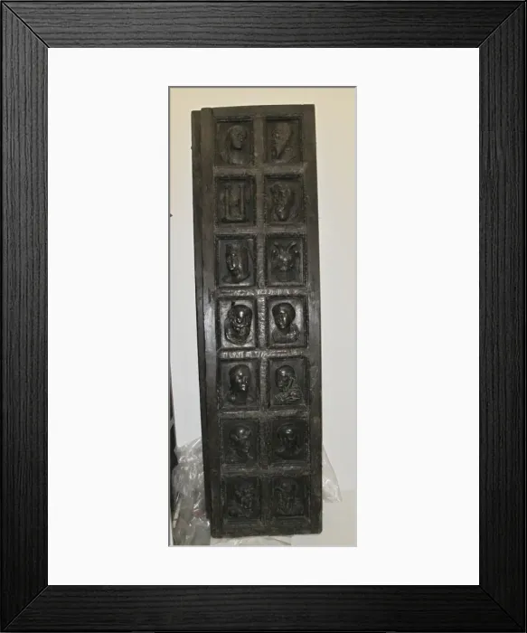 Framed Print : Studio Door, 1500s. Creator: Unknown Framed Print : Studio Door, 1500s. Creator: Unknown