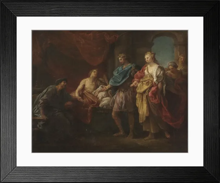 Framed Print : Study for Antiochus and Stratonice, c. 1746. Creator: Pompeo Batoni (Italian Framed Print : Study for Antiochus and Stratonice, c. 1746. Creator: Pompeo Batoni (Italian