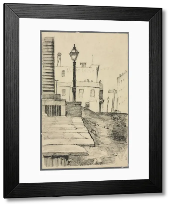 Framed Print : Street Scene, Cleveland. Creator: Otto H. Bacher (American, 1856-1909) Framed Print : Street Scene, Cleveland. Creator: Otto H. Bacher (American, 1856-1909)