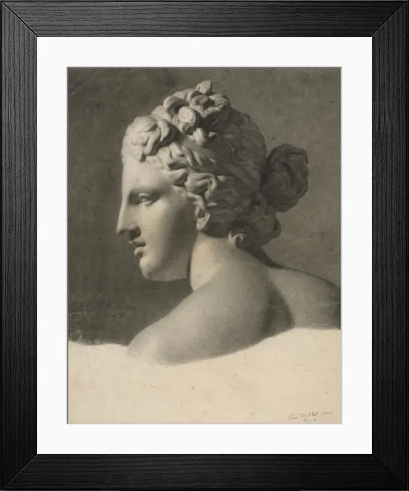 Framed Print : Study of a Plaster Cast (a la bosse), 1806. Creator: Frederic Millet (French, 1786-1859) Framed Print : Study of a Plaster Cast (a la bosse), 1806. Creator: Frederic Millet (French, 1786-1859)