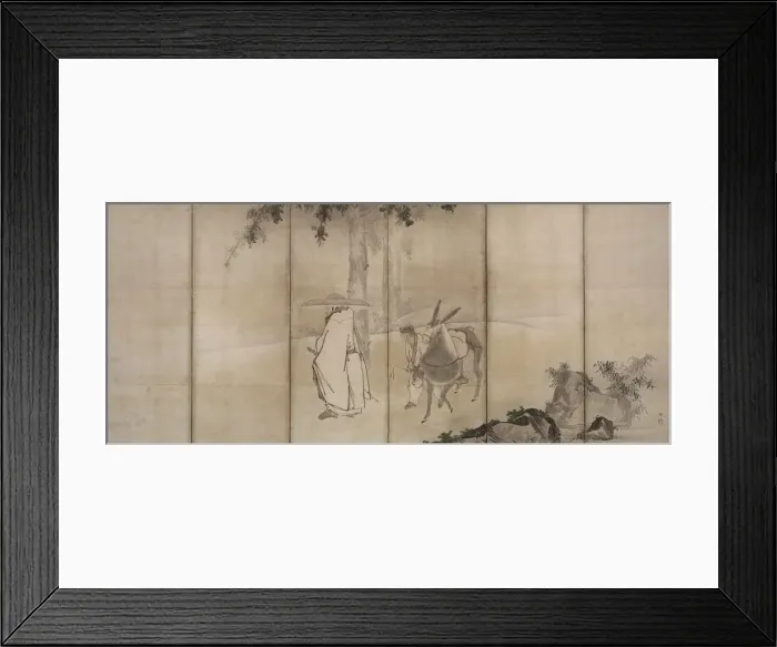 Framed Print : Su Shi (So Shoku) and Pan Lang (Han Ro), early 1600s. Creator: Unkoku T?gan (Japanese, 1547-1618) Framed Print : Su Shi (So Shoku) and Pan Lang (Han Ro), early 1600s. Creator: Unkoku T?gan (Japanese, 1547-1618)