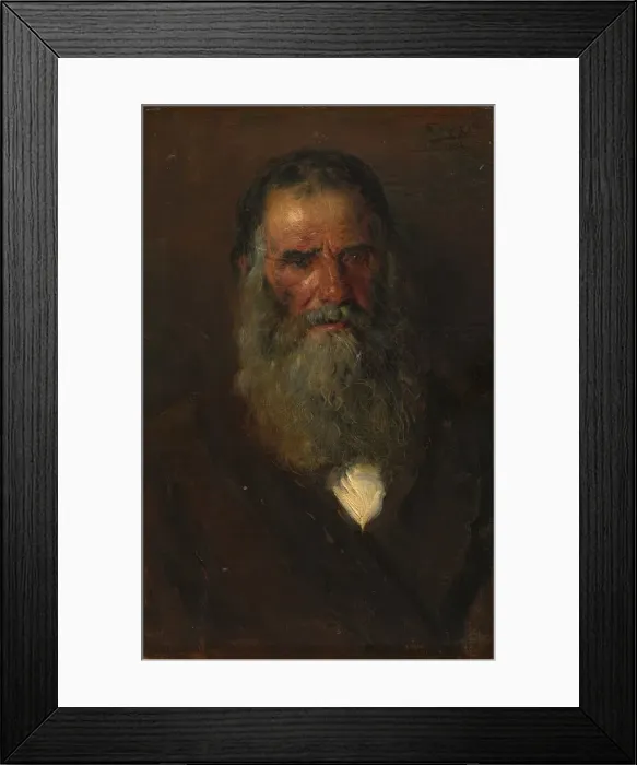 Framed Print : Study of the Head of an Old Man, 1883. Creator: Vladimir Egorovic Makovskij (Russian, 1846-1920) Framed Print : Study of the Head of an Old Man, 1883. Creator: Vladimir Egorovic Makovskij (Russian, 1846-1920)
