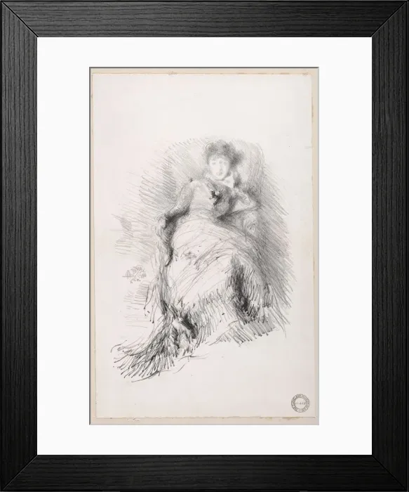 Framed Print : Study, 1878. Creator: James McNeill Whistler (American, 1834-1903) Framed Print : Study, 1878. Creator: James McNeill Whistler (American, 1834-1903)