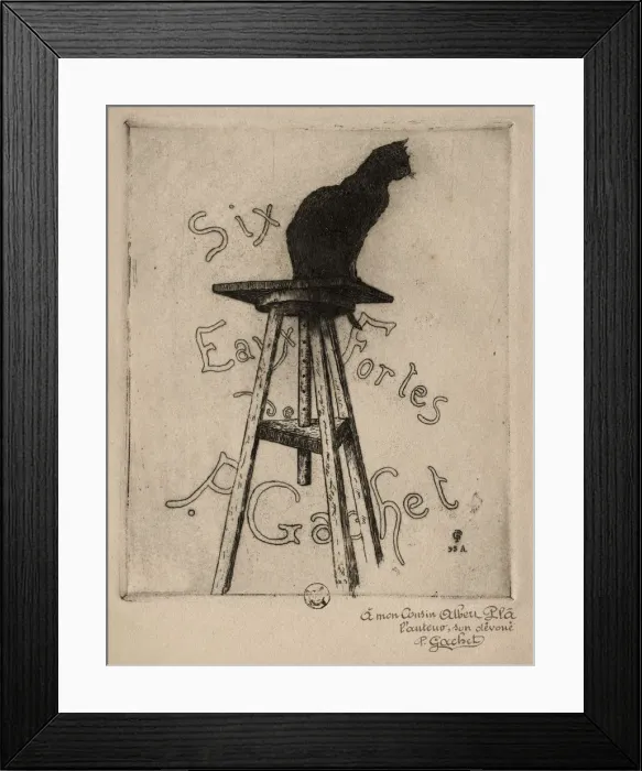 Framed Print : Six Etchings: Frontispiece, 1895. Creator: Paul Gachet (French, 1828-1909) Framed Print : Six Etchings: Frontispiece, 1895. Creator: Paul Gachet (French, 1828-1909)