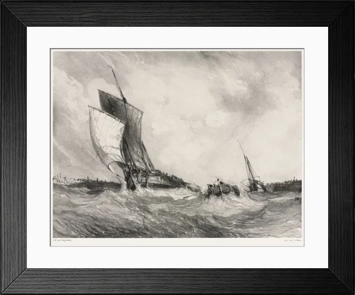 Framed Print : Six Marines: Return to Port, 1833. Creator: Eugene Isabey (French, 1803-1886); Morlot Framed Print : Six Marines: Return to Port, 1833. Creator: Eugene Isabey (French, 1803-1886); Morlot