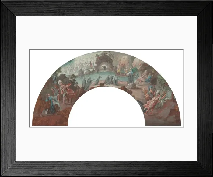 Framed Print : Sketch for the Aeneid, 1700s. Creator: Anonymous Framed Print : Sketch for the Aeneid, 1700s. Creator: Anonymous