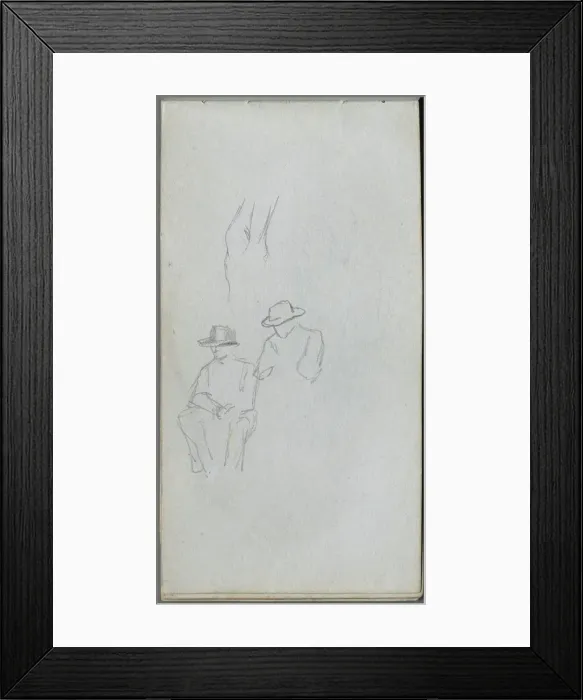 Framed Print : Sketchbook, page 32: Study of Figures. Creator: Ernest Meissonier (French, 1815-1891) Framed Print : Sketchbook, page 32: Study of Figures. Creator: Ernest Meissonier (French, 1815-1891)