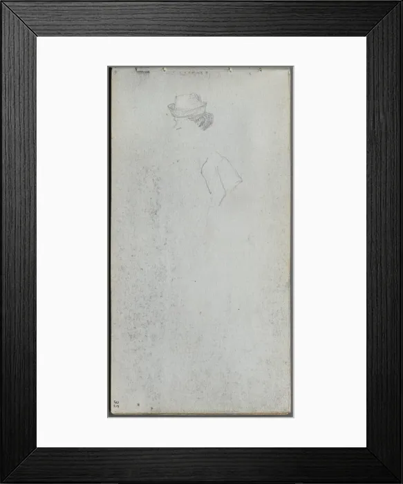 Framed Print : Sketchbook, page 35: Study of a Head. Creator: Ernest Meissonier (French, 1815-1891) Framed Print : Sketchbook, page 35: Study of a Head. Creator: Ernest Meissonier (French, 1815-1891)