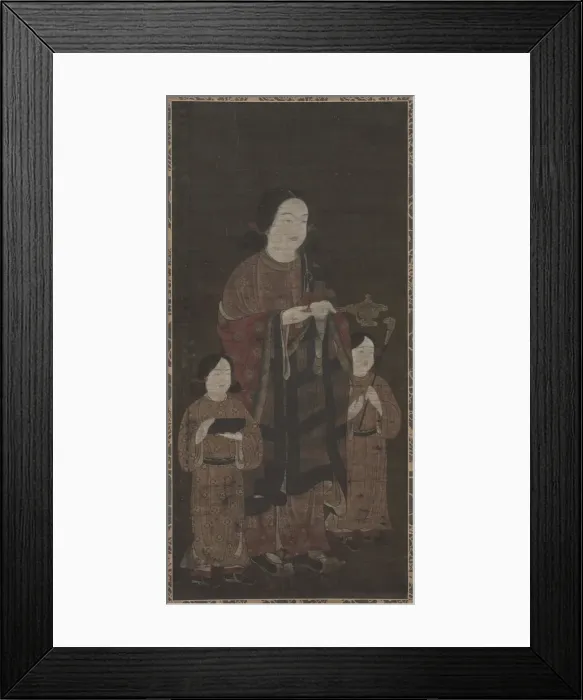 Framed Print : Shotoku Taishi and His Sons, 1300s. Creator: Unknown Framed Print : Shotoku Taishi and His Sons, 1300s. Creator: Unknown