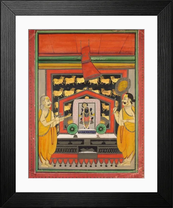 Framed Print : Shri Dvarakanathji of Kankroli (Dubarakanathji), mid-1800s. Creator: Unknown Framed Print : Shri Dvarakanathji of Kankroli (Dubarakanathji), mid-1800s. Creator: Unknown