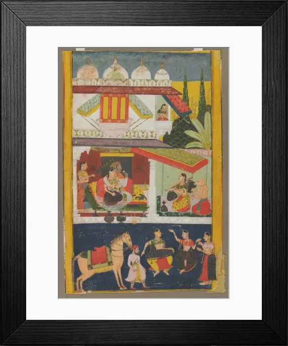 Framed Print : Shri Raga, c. 1695. Creator: Unknown Framed Print : Shri Raga, c. 1695. Creator: Unknown