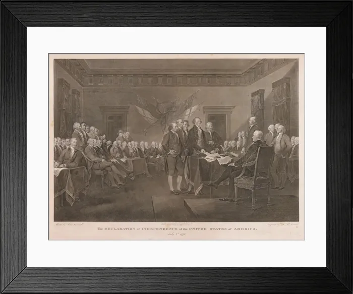 Framed Print : Signing the Declaration of Independence. Creator: Asher Brown Durand (American, 1796-1886) Framed Print : Signing the Declaration of Independence. Creator: Asher Brown Durand (American, 1796-1886)