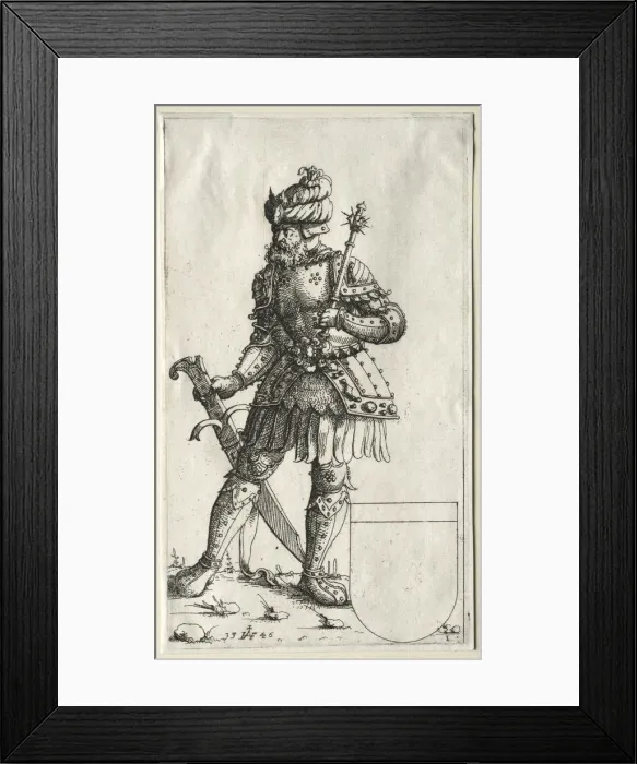 Framed Print : Sigismund II, King of Poland, 1546. Creator: Augustin Hirschvogel (German, 1503-1553) Framed Print : Sigismund II, King of Poland, 1546. Creator: Augustin Hirschvogel (German, 1503-1553)