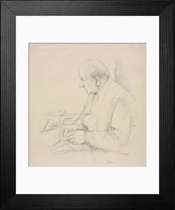 Framed Print : Sir Francis Seymour Haden, 1897. Creator: William Rothenstein (British, 1872-1945) Framed Print : Sir Francis Seymour Haden, 1897. Creator: William Rothenstein (British, 1872-1945)