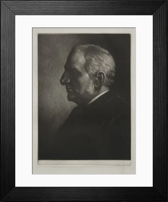 Framed Print : Sir Seymour Haden. Creator: Alphonse Legros (French, 1837-1911) Framed Print : Sir Seymour Haden. Creator: Alphonse Legros (French, 1837-1911)