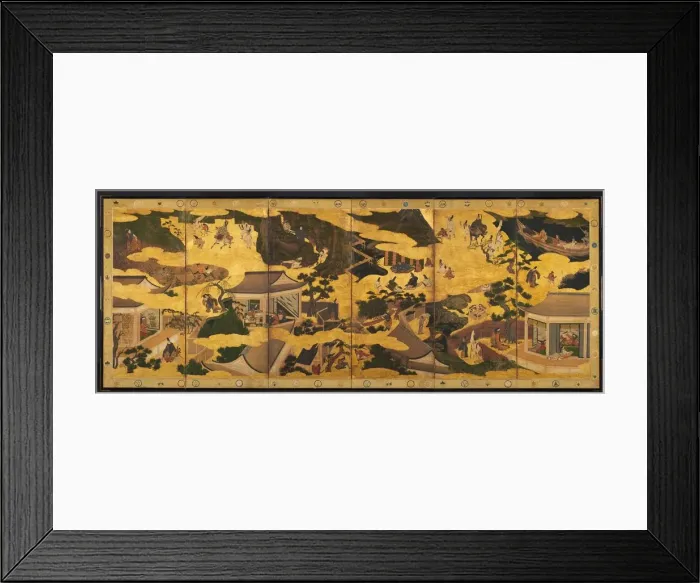 Framed Print : Scenes from the Tales of Ise, mid-1600s. Creator: Unknown Framed Print : Scenes from the Tales of Ise, mid-1600s. Creator: Unknown
