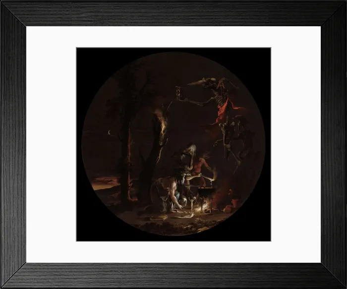 Framed Print : Scenes of Witchcraft: Evening, c. 1645-1649. Creator: Salvator Rosa (Italian, 1615-1673) Framed Print : Scenes of Witchcraft: Evening, c. 1645-1649. Creator: Salvator Rosa (Italian, 1615-1673)