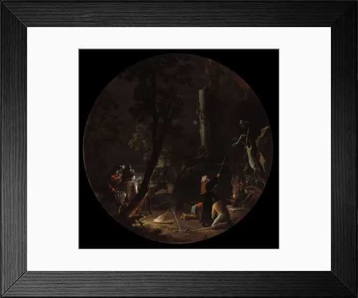 Framed Print : Scenes of Witchcraft: Night, c. 1645-1649. Creator: Salvator Rosa (Italian, 1615-1673) Framed Print : Scenes of Witchcraft: Night, c. 1645-1649. Creator: Salvator Rosa (Italian, 1615-1673)