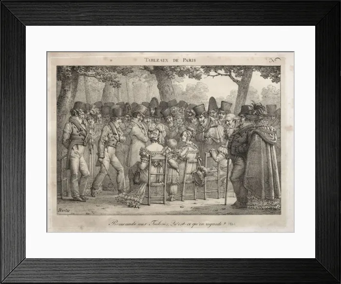Framed Print : Scenes of Paris: Promenade in the Tuileries Framed Print : Scenes of Paris: Promenade in the Tuileries