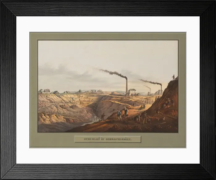 Framed Print : Scharley in Oberschleisien, c. 1850. Creator: Carl Julius Rieden (German, 1802-1858) Framed Print : Scharley in Oberschleisien, c. 1850. Creator: Carl Julius Rieden (German, 1802-1858)