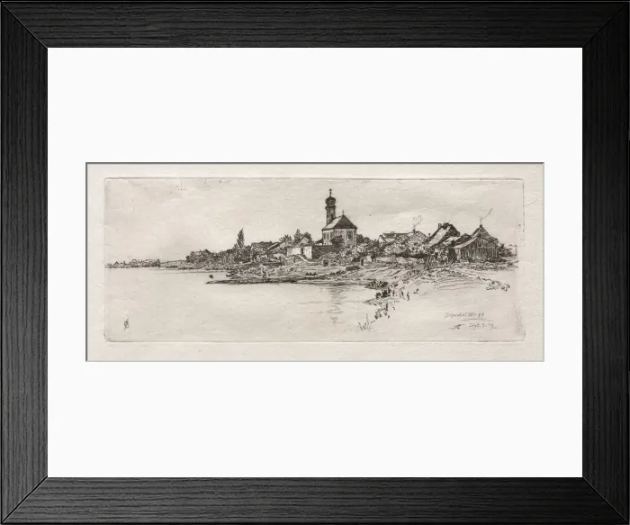 Framed Print : Schwabel Weiss, 1879. Creator: Otto H. Bacher (American, 1856-1909)