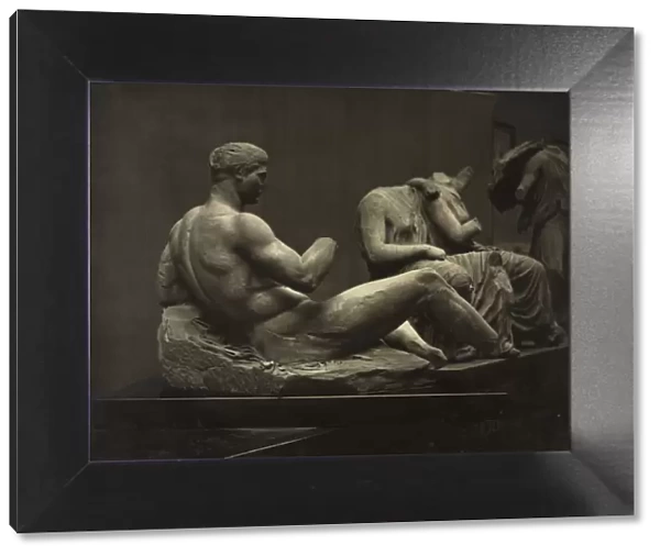 Sculptures from the Parthenon, British Museum, c. 1870s. Creator: Adolphe Braun (French