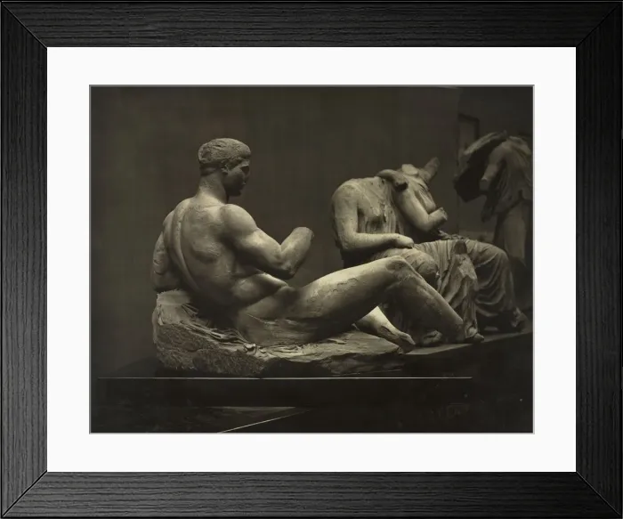 Framed Print : Sculptures from the Parthenon, British Museum, c. 1870s. Creator: Adolphe Braun (French Framed Print : Sculptures from the Parthenon, British Museum, c. 1870s. Creator: Adolphe Braun (French