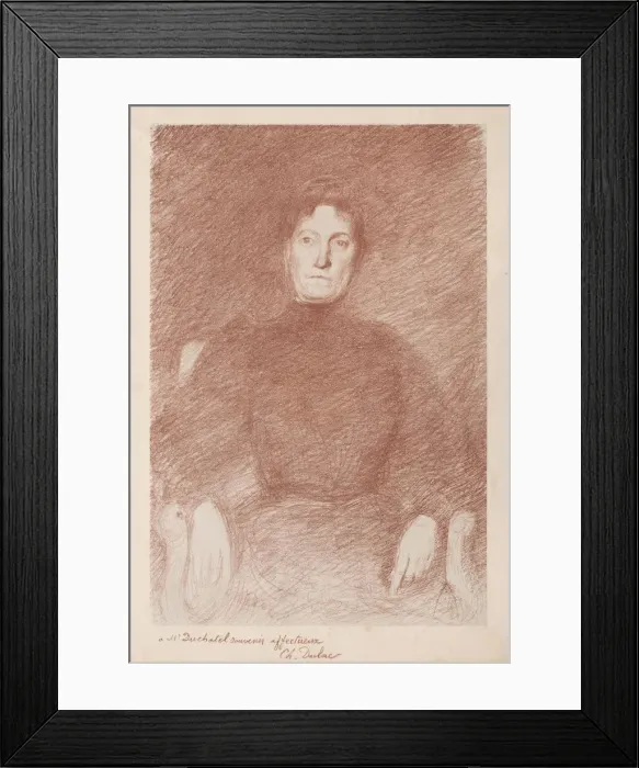 Framed Print : Seated Woman. Creator: Charles Marie Dulac (French, 1865-1898) Framed Print : Seated Woman. Creator: Charles Marie Dulac (French, 1865-1898)