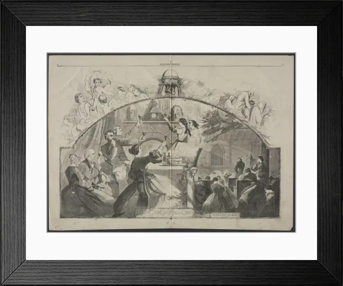 Framed Print : Seeing the Old Year Out, 1861. Creator: Winslow Homer (American, 1836-1910) Framed Print : Seeing the Old Year Out, 1861. Creator: Winslow Homer (American, 1836-1910)
